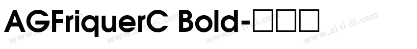 AGFriquerC Bold字体转换